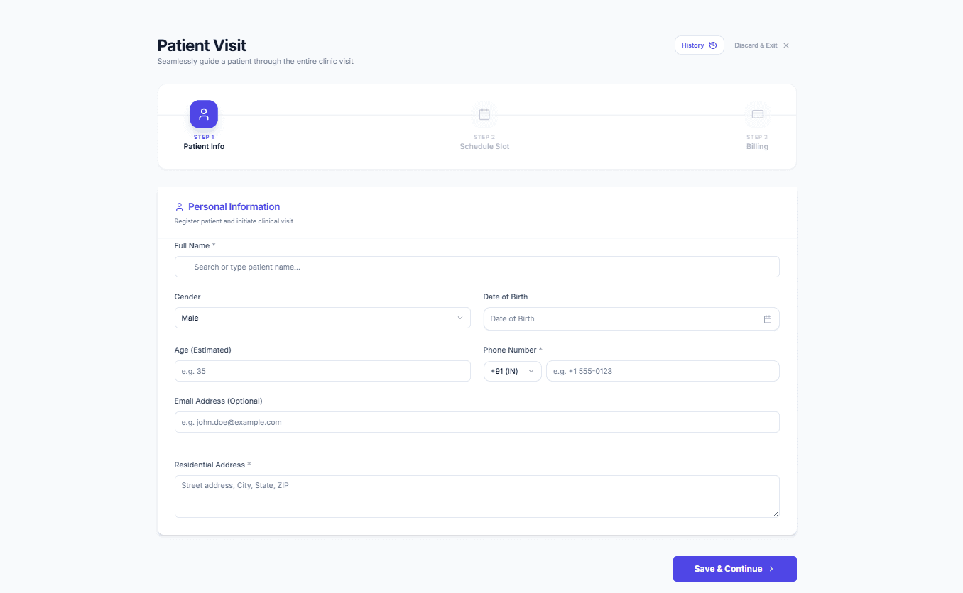 Patient Management screenshot